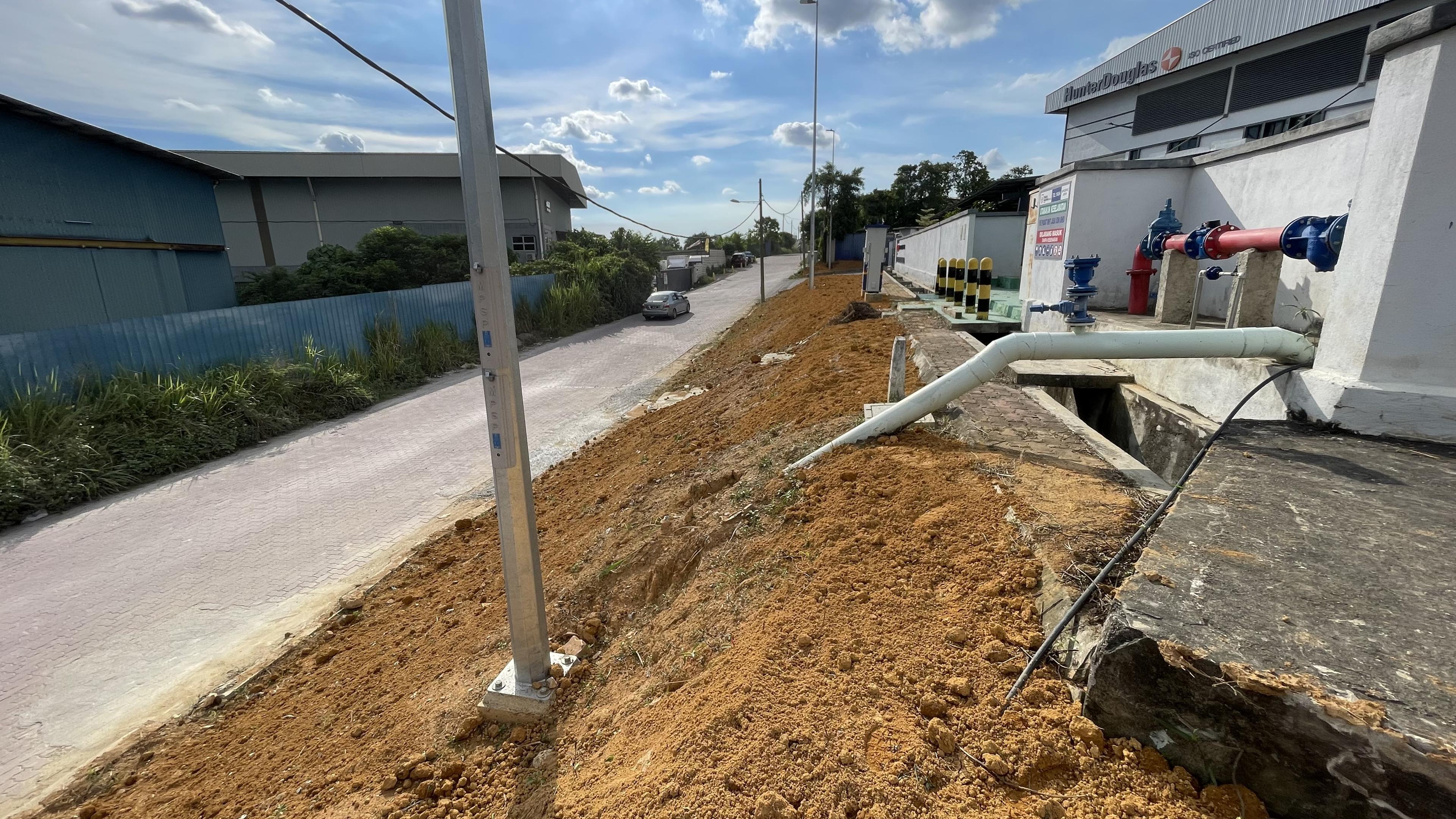 Industrial Cowgrass Installation — Before installation — Dengkil